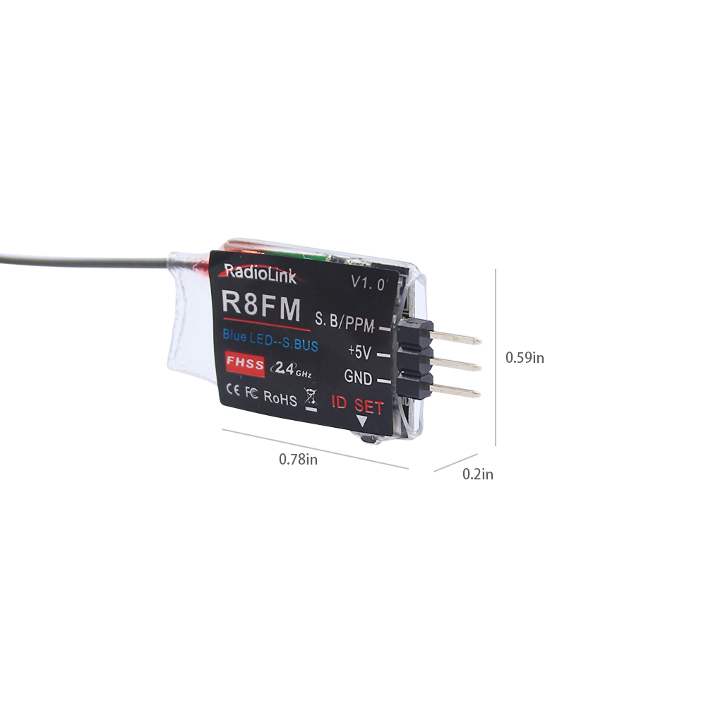 Radiolink 2.4GHz R8FM 8CH RC R - Receiver Sbus 8Ch ulasan dan harga